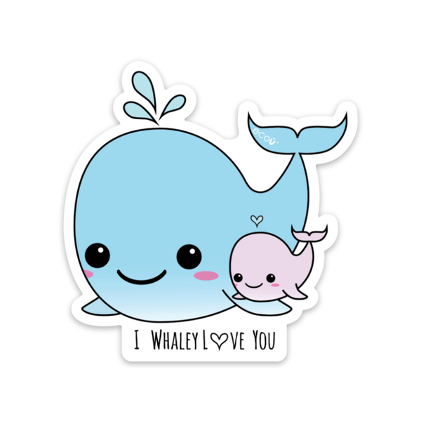 I Whaley L❤︎ve You' Sticker – ecoü